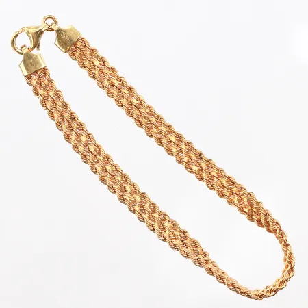 Armband, längd:19cm, bredd:6mm, 18K Vikt: 4,3 g