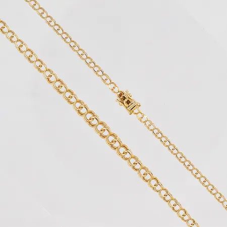 Collier Bismarck längd 45cm doserad bredd 3,2-5,5mm 18K Vikt: 9,4 g