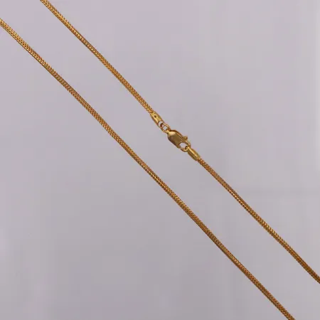 Kedja 44,5cm bredd 1,5mm, 21K Vikt: 7,7 g