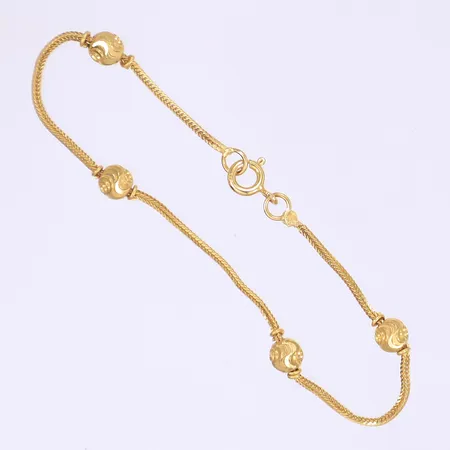 Armband 16,5cm bredd 1-5mm 21K Vikt: 2,7 g