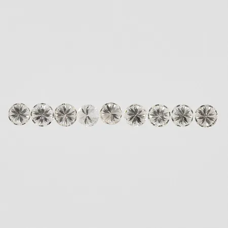 Lösa diamanter ca 9x0,01ct tot ca 0,13ct Tca/Si