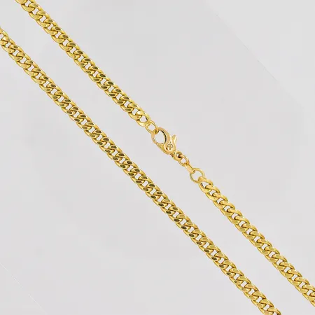 Kedja Pansar längd 51cm bredd 4,3mm ihålig 18K Vikt: 14,9 g