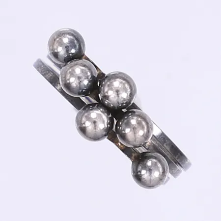 Tre ringar Theresia Hvorslev ur serien "Sagan om ringen" stl:16¾ bredd 1-4mm 925/1000 silver  Vikt: 4,1 g