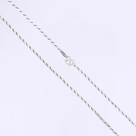 Halskedja 43cm bredd 2mm, platina, 10,6g Vikt: 10,6 g