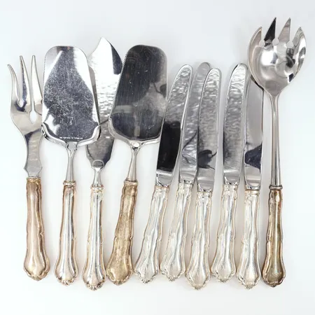 Bestick längd 23,5-25,5cm Silver 830/1000 bruttovikt: 594,8g