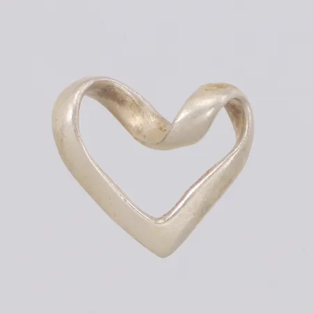 Hänge hjärta, längd 13,7mm, bredd 15mm, silver 925/1000 Vikt: 1 g