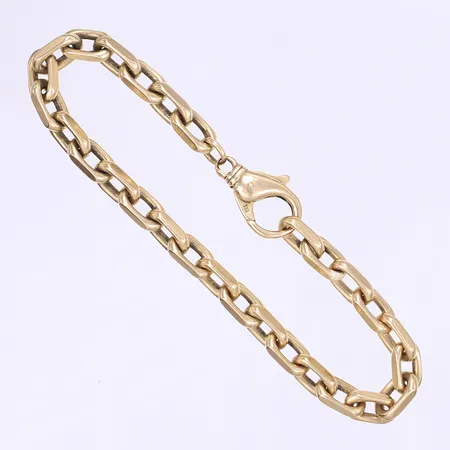 Armband ankare 23cm bredd 7mm 14K Vikt: 40,5 g