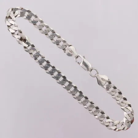 Armband Pansar längd 21,5cm, bredd 6,5mm, Italy silver 925/1000 Vikt: 10,9 g