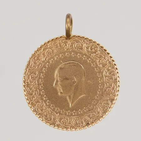 Hänge 18mm ögla ej guld 21K 1,8g.