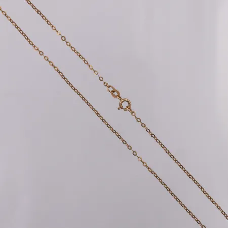 Kedja Ankar längd ca 60,5cmm bredd ca 1mm 18K Vikt: 3,8 g