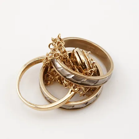 Diverse guld, 18k Vikt: 14,8 g