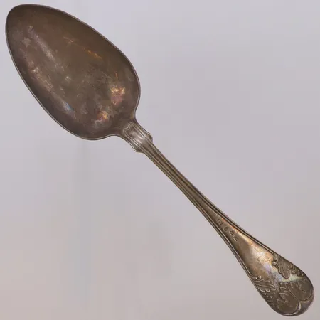 Sked Gammal Fransk 21cm, gravyr, år 1861, 830/1000 silver Vikt: 32,2 g