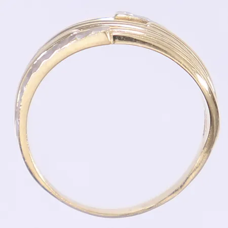 Ring stl:18¼ bredd 2-10mm tvåfärgad 14K Vikt: 3,5 g