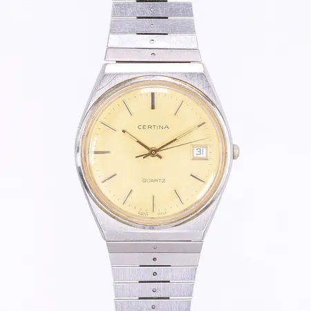 Herrur Certina Ø35mm, quartz, datum, boettnummer 75310843, bruksslitage, fungerande vid katalogisering, inga tillbehör