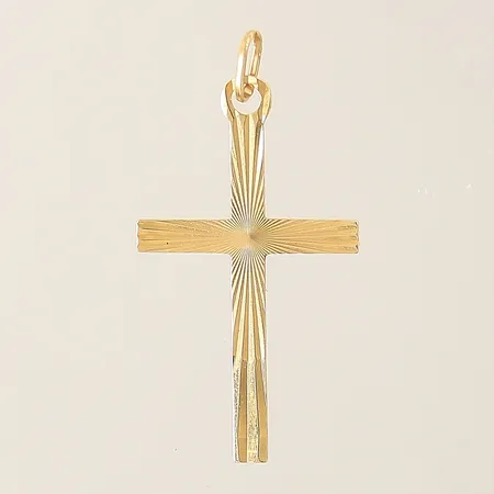 Hänge Kors 40x20mm 18K Vikt: 1,3 g