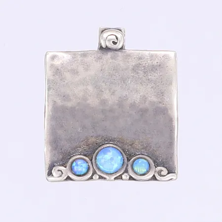 Hänge med sten 23x20mm silver 925/1000 Vikt: 4,3 g