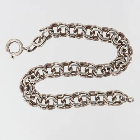 Armband Bismarck defekt Silver 830/1000. Vikt: 14,8 g