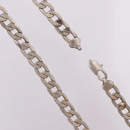 Kedja Pansar längd 50,5cm bredd 9,7mm, defekt lås silver 925/1000 Vikt: 51,9 g