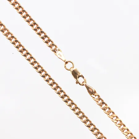 Kedja Pansar, längd:50cm, bredd:2,7mm, 18K. Vikt: 5,6 g