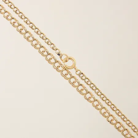 Collier doserad Bismarck längd 49,5cm bredd 2,7-4,0mm 18K Vikt: 6,7 g