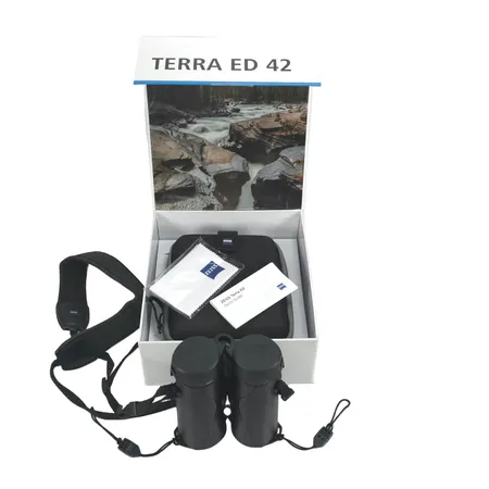 Kikare, Zeiss Terra 8x42 ED svart/grå, väska, rem, originalkartong, putsduk, manual
