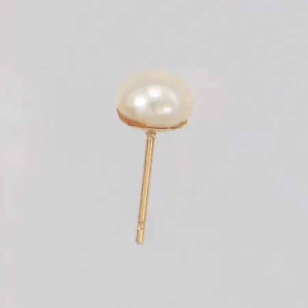 Udda örhänge med pärla, Ø6,3mm, snurrebuss saknas, 18K Vikt: 0,4 g