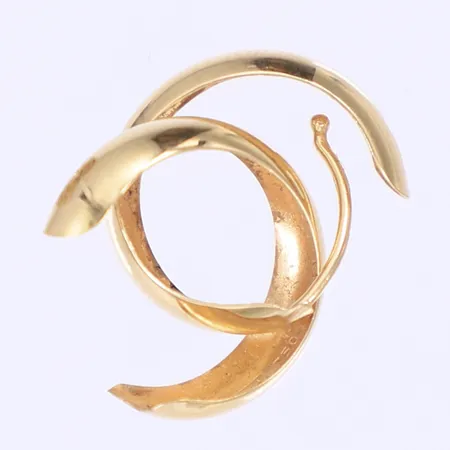 Ett par örhängen defekta saknar stift 18K Vikt: 0,8 g