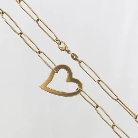 Collier med integrerat hänge längd 42,5cm, bredd 5-30mm, Jemp Guld, Kungsör år 2006, 18K. Vikt: 16 g