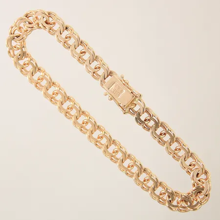 Armband Bismarck längd 20,5cm bredd 7,5mm 18K Vikt: 21,5 g