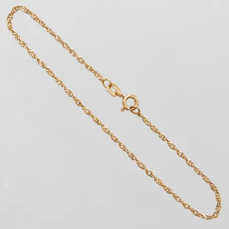 Armband Singapore GHA längd 18cm, bredd 1mm, 18K Vikt: 1,3g Vikt: 1,3 g