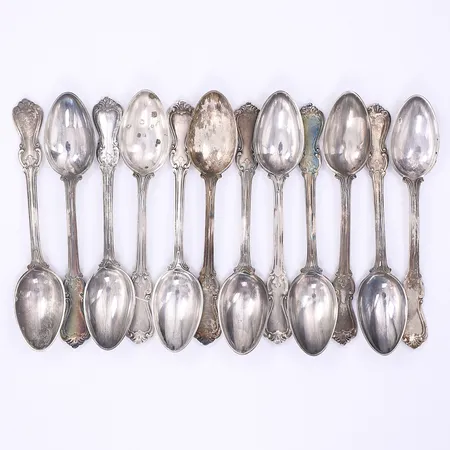 12 teskedar slitage silver 830/1000 Vikt: 193,8 g
