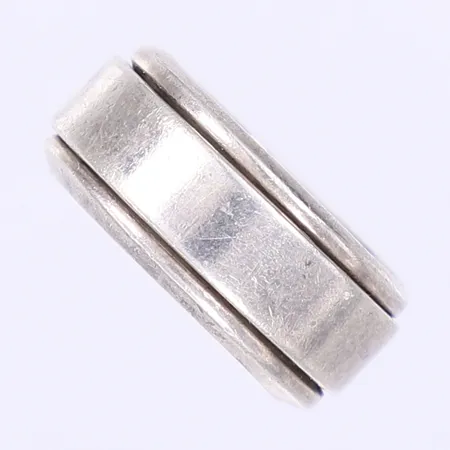 Ring stl:19¾ bredd 10mm 925/1000 silver  Vikt: 13 g
