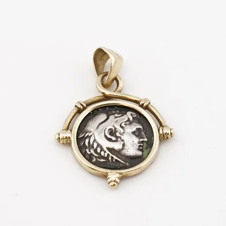 Hänge Guld / silver, 14k bruttovikt: 3,6gr Vikt: 3,6 g