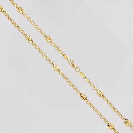 Collier längd 53cm bredd 2,7mm 14K Vikt: 10,8 g