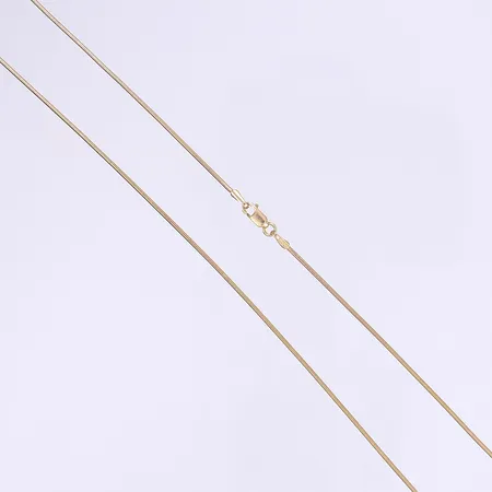 Halskedja ormlänk 45cm bredd 1mm 18K Vikt: 6,5 g