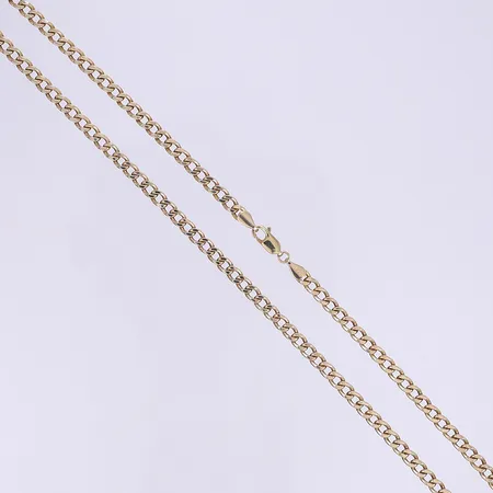 Halskedja pansar 48cm bredd 4mm 9K Vikt: 5,4 g