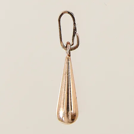 Hänge droppe 20x4mm förgyllt silver 835/1000 Vikt: 1,2 g