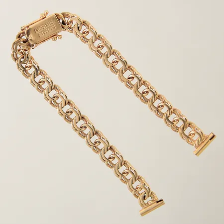 Klockarmband Bismarck längd 14,8cm bredd 6,2mm 18K Vikt: 11,6 g