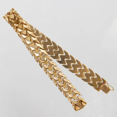 Armband skadat lås defekt, 18K Vikt: 19,5 g