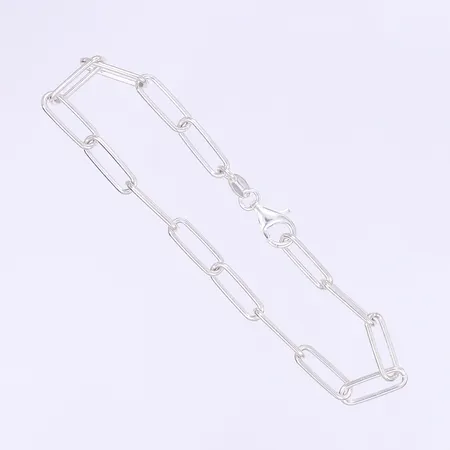 Armband ankarlänk 19cm bredd 4mm 925/1000 silver Vikt: 5,4 g