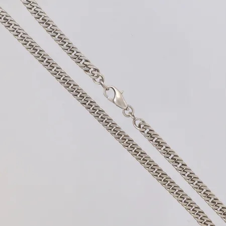 KedjaPansar längd 42,5cm, bredd 5mm, Italien, 925/1000 silver Vikt: 25,1 g