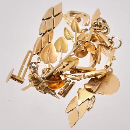 Diverse defekt guld 18K, 27,4g.