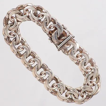 Armband Bismarck längd ca 20,5cm, bredd 13,8mm, silver 925/1000 Vikt: 53,5 g