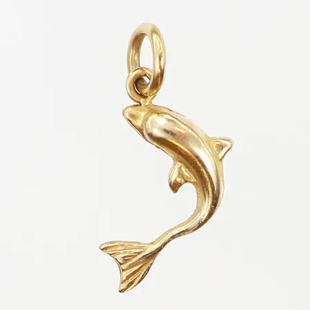 Hänge delfin 25mm, bredd:15mm, 14K Vikt: 1,2 g