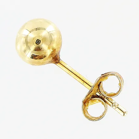 Enstaka örhänge kula Ø4,5mm 18K.  Vikt: 0,2 g