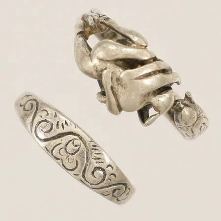 2 ringar defekt silver Vikt: 7,9 g