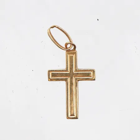 Hänge kors 18x8,6mm, 18K Vikt: 0,2 g