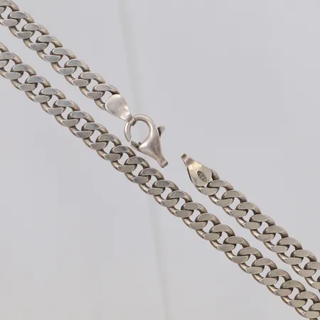 Kedja Pansar längd 52cm, bredd 5,6mm, defekt lås, GHA, silver 925/1000  Vikt: 30 g