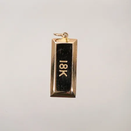 Hänge Guldtacka längd 25mm inkl ögla bredd 8,9mm 18k Vikt: 1,2 g
