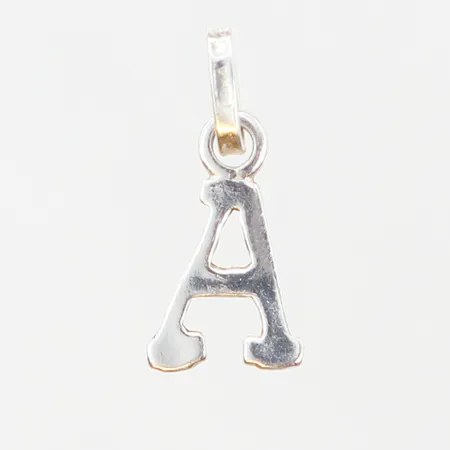 Hänge bokstav "A" 18x8mm, silver 925/1000 Vikt: 0,5 g